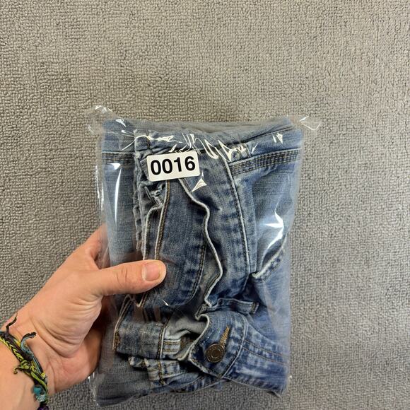 Old Navy Carpenter Jeans Mens 33x32 Blue Denim Baggy Wide Leg Painters Y2K Retro - Picture 8 of 8